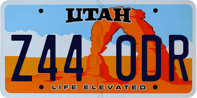 UT license plate Z440DR