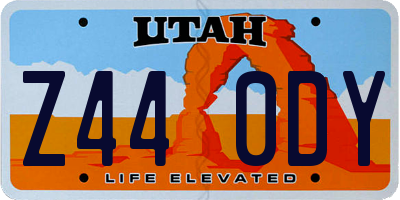 UT license plate Z440DY