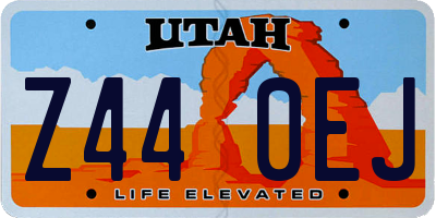 UT license plate Z440EJ