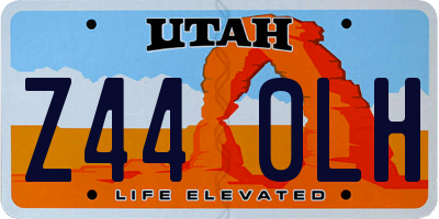 UT license plate Z440LH