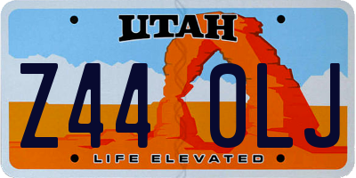 UT license plate Z440LJ