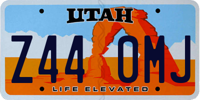 UT license plate Z440MJ