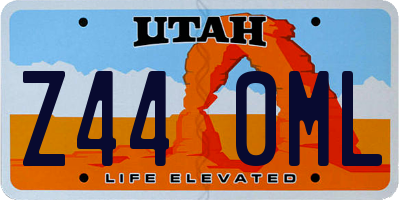 UT license plate Z440ML