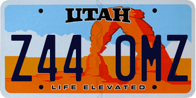UT license plate Z440MZ