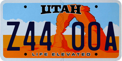 UT license plate Z440OA