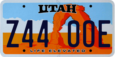 UT license plate Z440OE