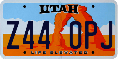 UT license plate Z440PJ