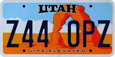 UT license plate Z440PZ