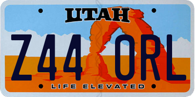 UT license plate Z440RL