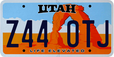 UT license plate Z440TJ
