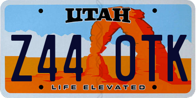 UT license plate Z440TK