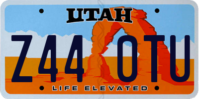 UT license plate Z440TU