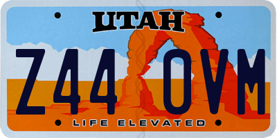 UT license plate Z440VM