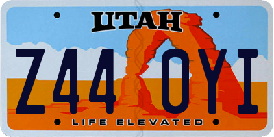 UT license plate Z440YI