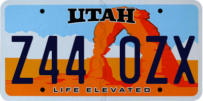 UT license plate Z440ZX