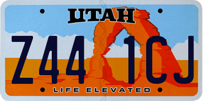 UT license plate Z441CJ