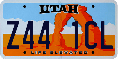 UT license plate Z441CL