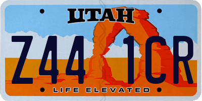 UT license plate Z441CR