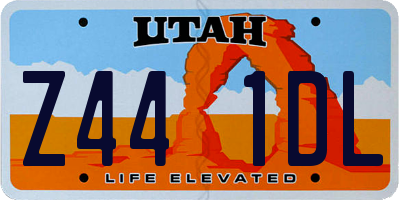 UT license plate Z441DL
