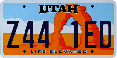 UT license plate Z441ED