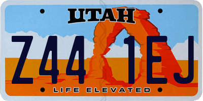 UT license plate Z441EJ