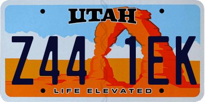UT license plate Z441EK