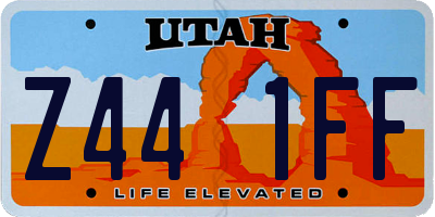 UT license plate Z441FF