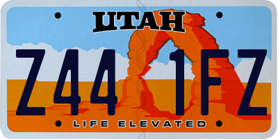 UT license plate Z441FZ