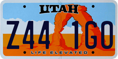 UT license plate Z441GO