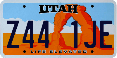UT license plate Z441JE