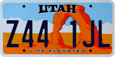 UT license plate Z441JL