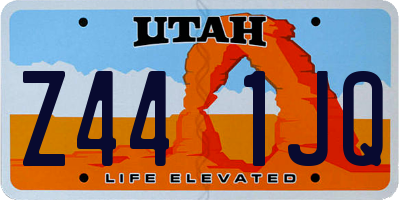 UT license plate Z441JQ