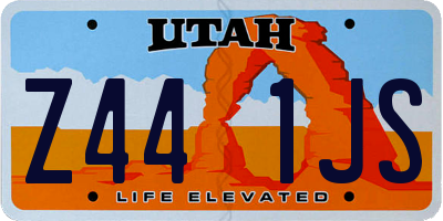UT license plate Z441JS