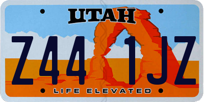 UT license plate Z441JZ
