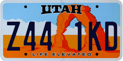 UT license plate Z441KD