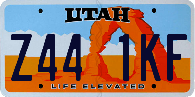 UT license plate Z441KF