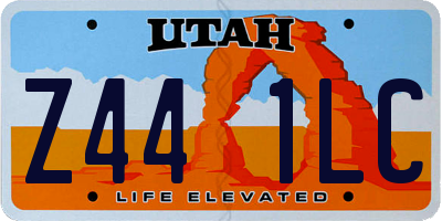 UT license plate Z441LC