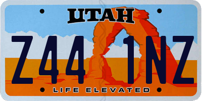 UT license plate Z441NZ
