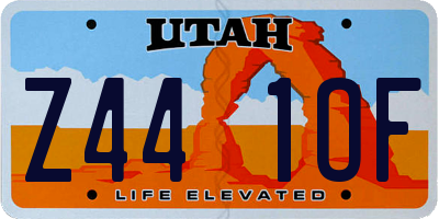 UT license plate Z441OF