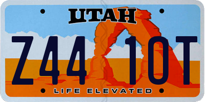 UT license plate Z441OT