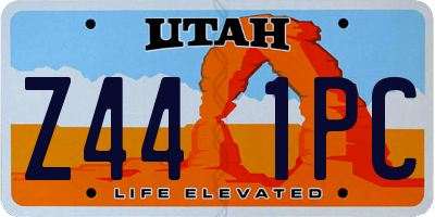 UT license plate Z441PC