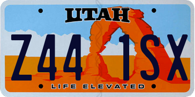 UT license plate Z441SX