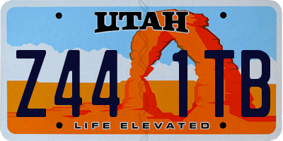 UT license plate Z441TB