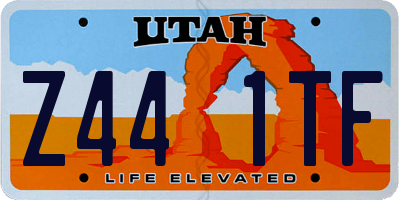 UT license plate Z441TF