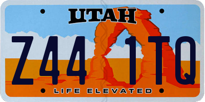 UT license plate Z441TQ