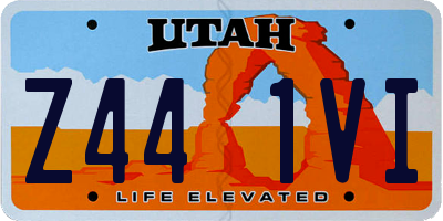 UT license plate Z441VI