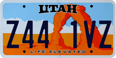 UT license plate Z441VZ