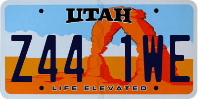 UT license plate Z441WE