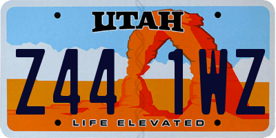 UT license plate Z441WZ