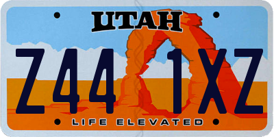 UT license plate Z441XZ